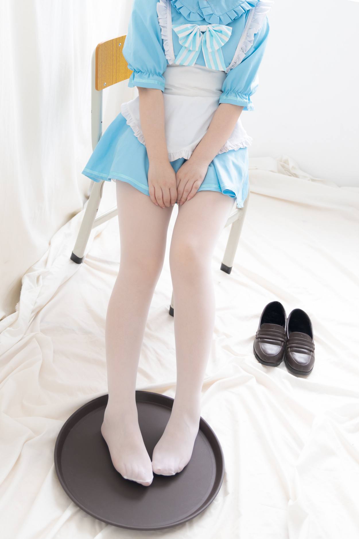 图片[4]-女仆装白丝女孩【43P】20014-花间社