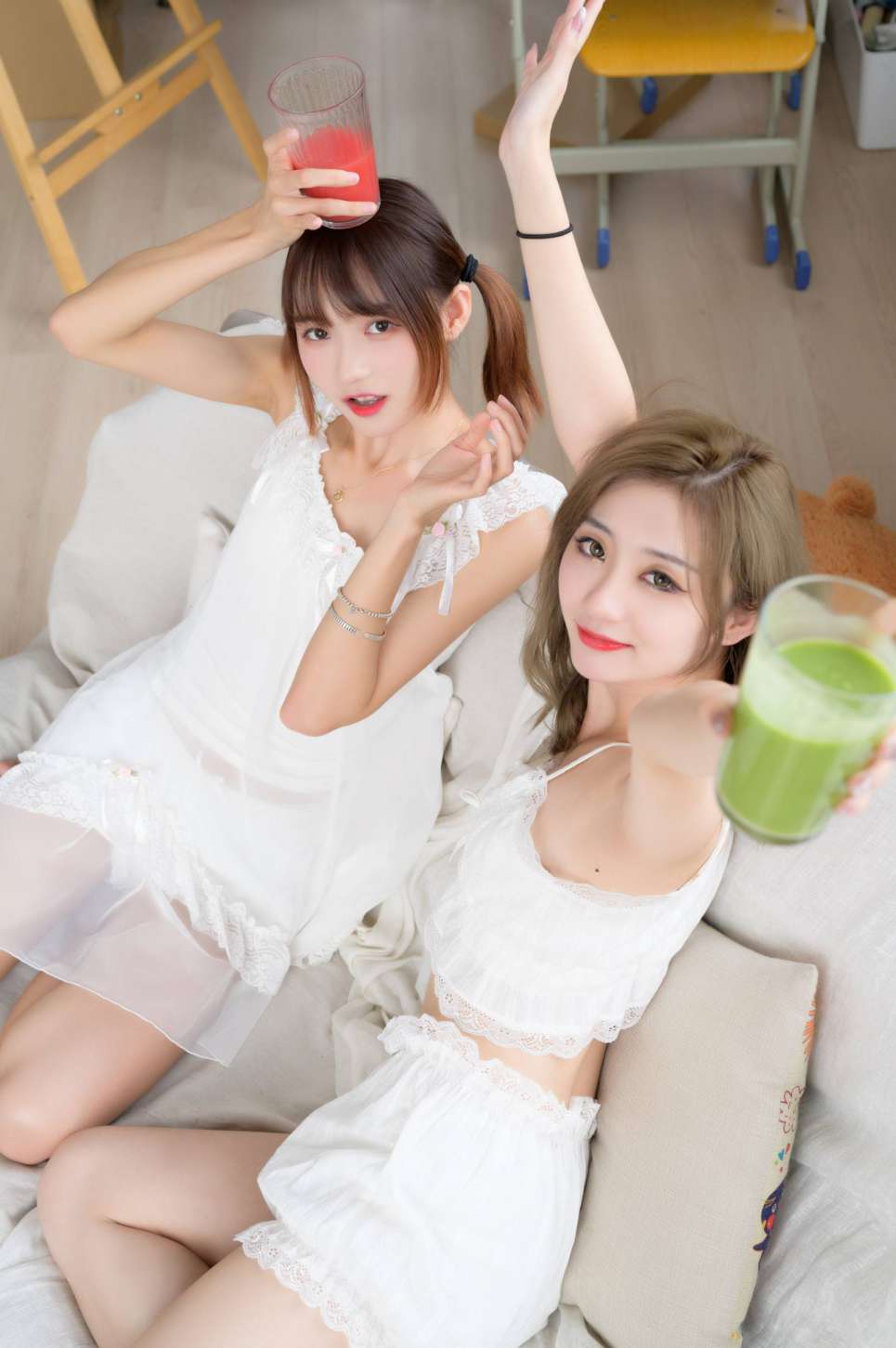 图片[3]-【免费】弹尤克里里的双马尾齐刘海女孩【35P】20024-花间社