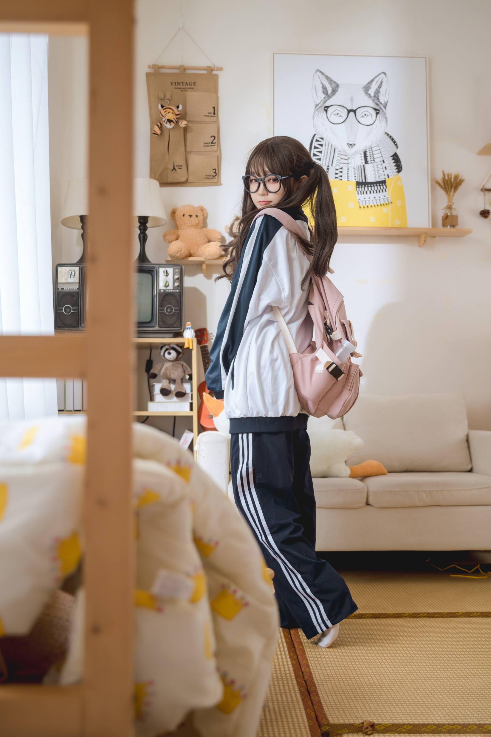 图片[3]-穿校服的双马尾女孩【64P】20010-花间社