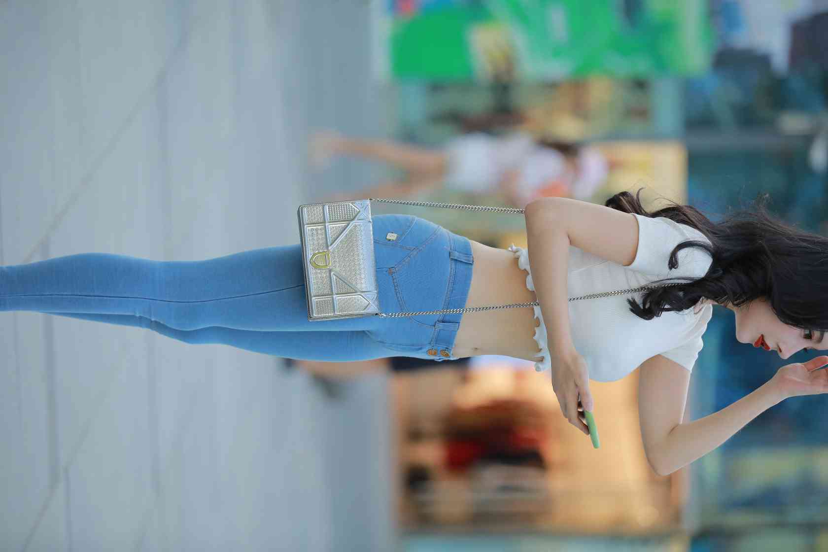 图片[3]-非常漂亮的紧身牛仔裤女孩【115P】04016-花间社