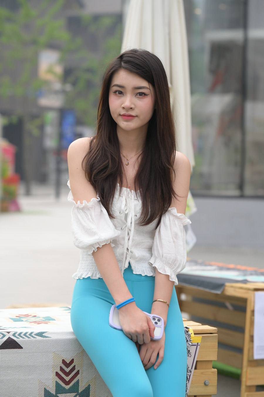 图片[2]-蓝色瑜伽裤漂亮女孩 J3299 769P-12.9GB-花间社