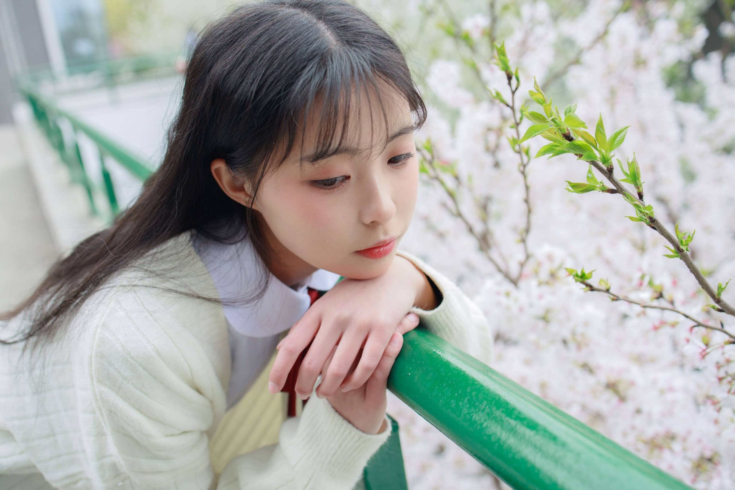 图片[6]-甜美可人的白丝姑娘【127P】20011-花间社