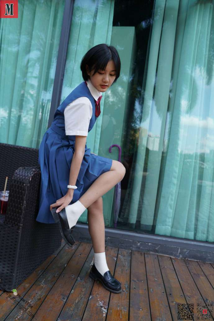 图片[6]-一副学生模样的短发姑娘【112P】20023-花间社