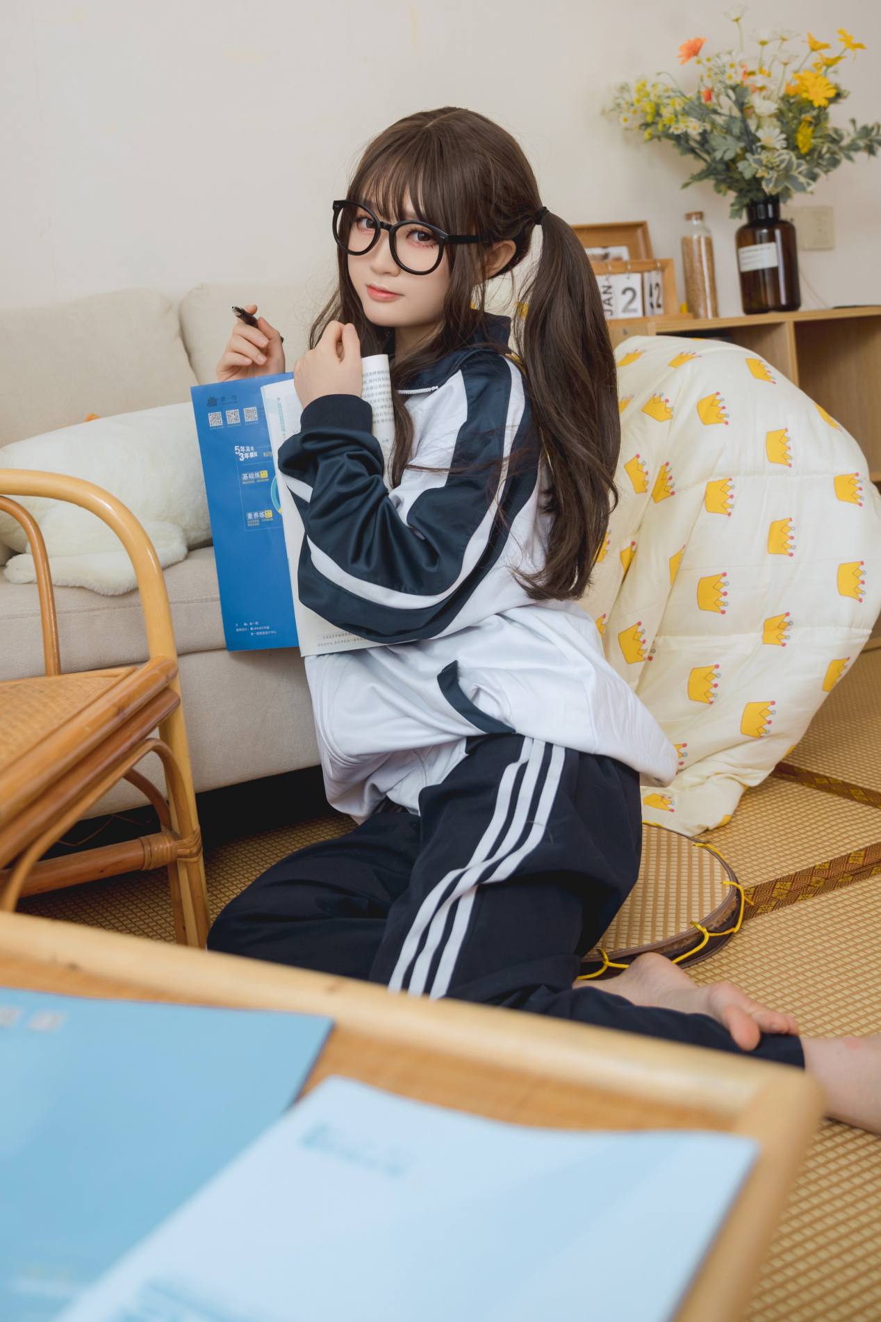 图片[4]-穿校服的双马尾女孩【64P】20010-花间社