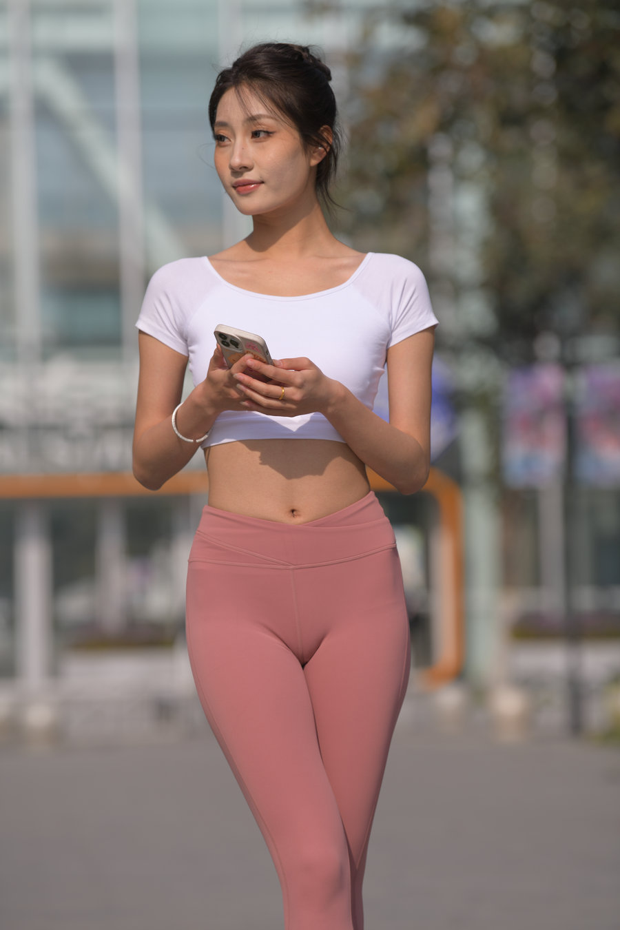 图片[1]-粉红色瑜伽裤女孩J4915 583P1V-26.4GB-花间社