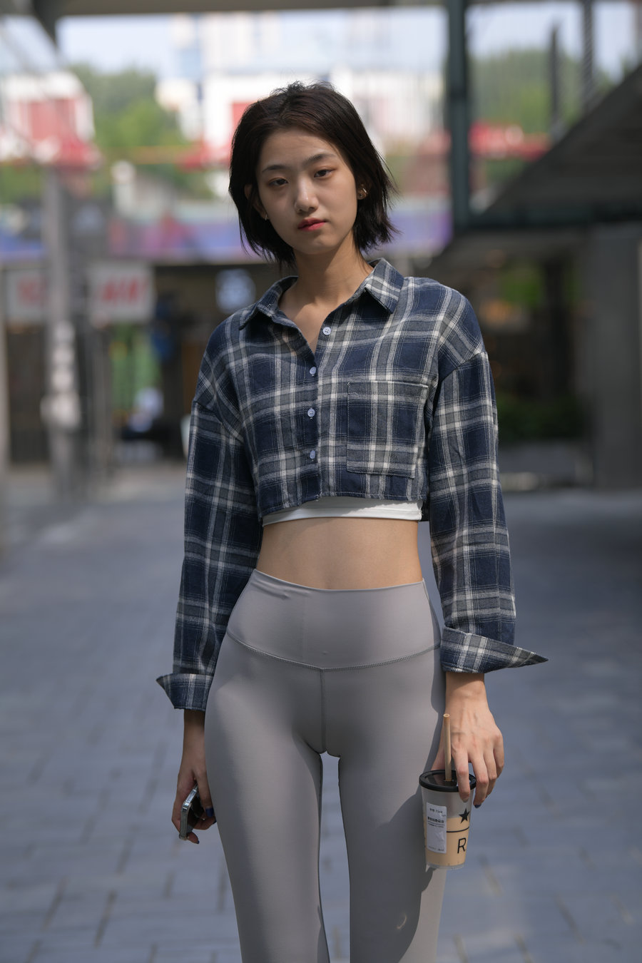 图片[1]-短发瑜伽裤女学生J2790 474P-9.47GB-花间社