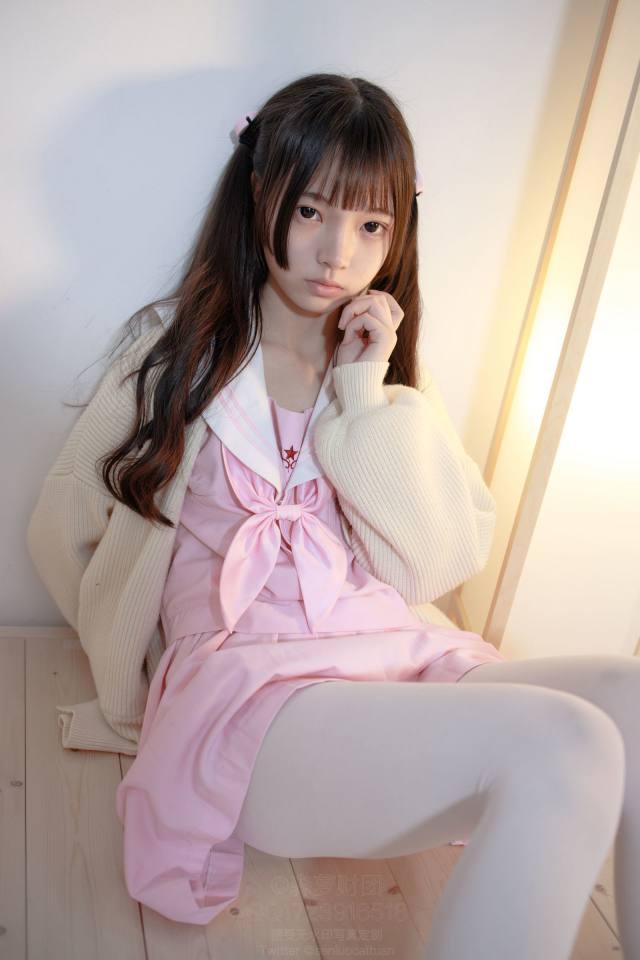 图片[3]-好像有什么心事的白丝双马尾女孩【59P】20022-花间社