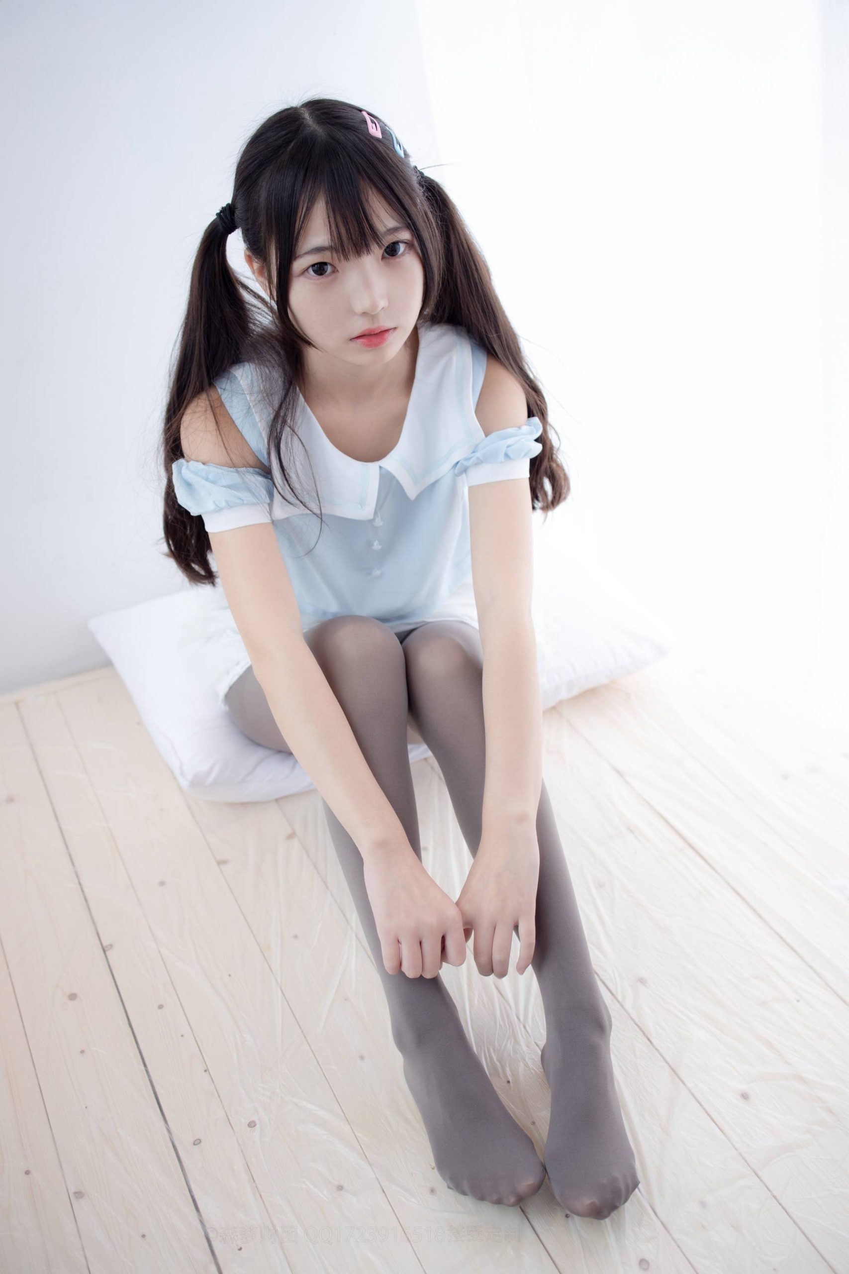 图片[3]-超级甜美的灰丝小姑娘【86P】20005-花间社