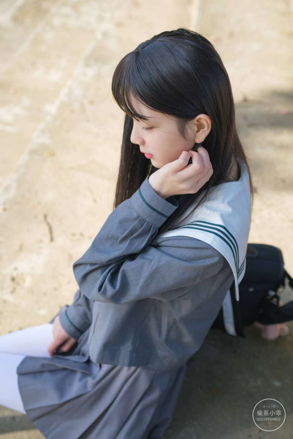 图片[3]-白丝清纯少女真的太可爱了【60P】20001-花间社