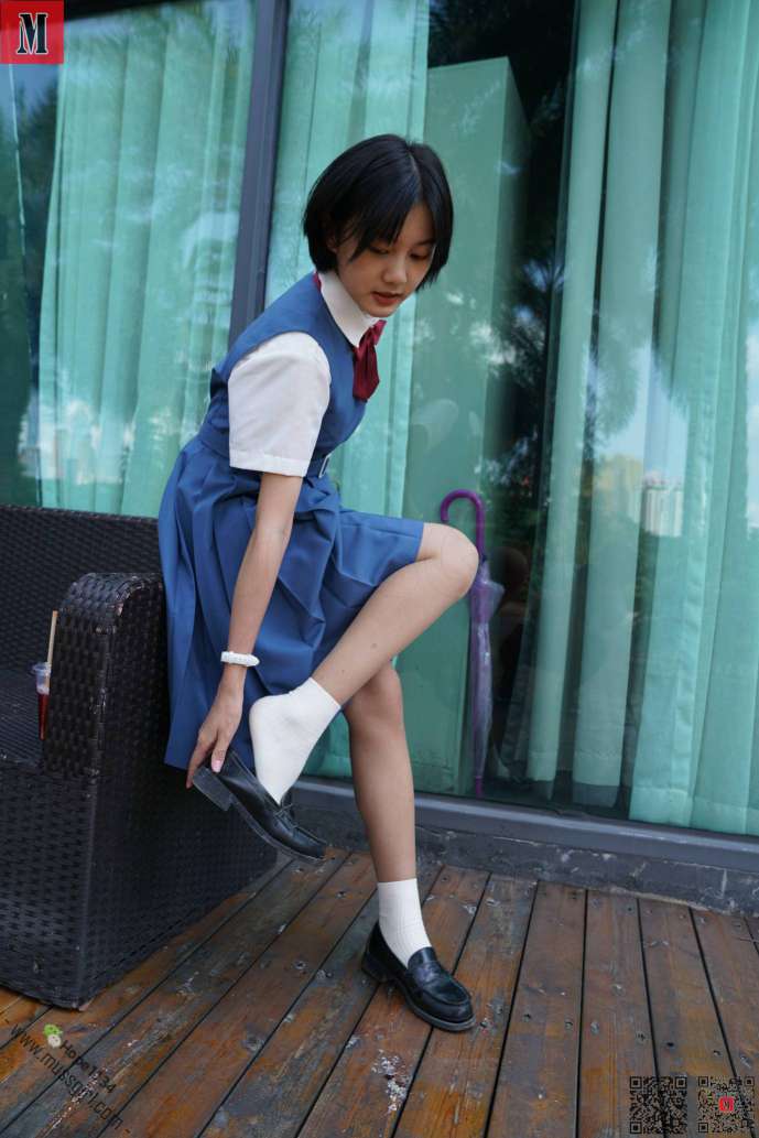 图片[3]-一副学生模样的短发姑娘【112P】20023-花间社