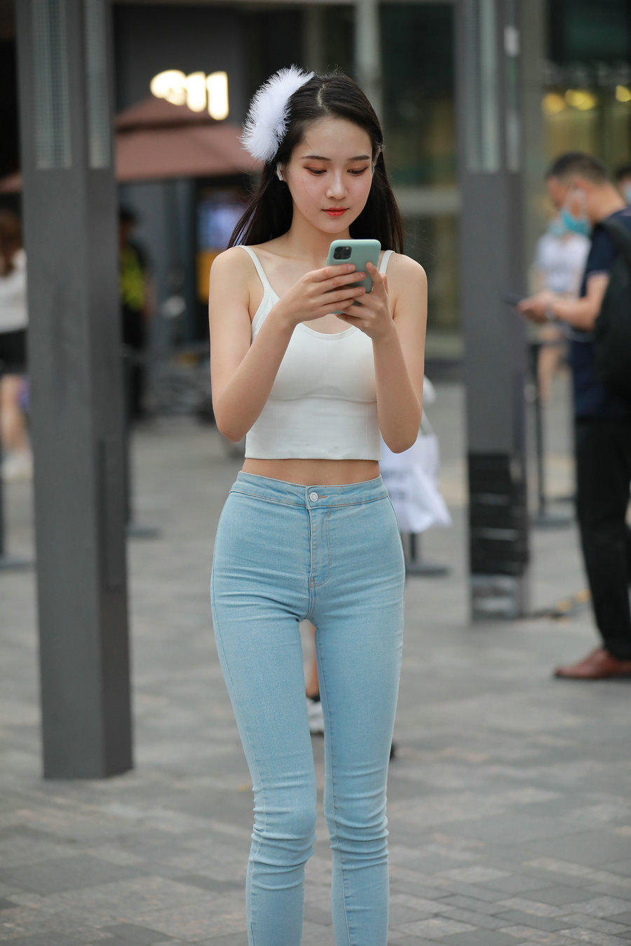 图片[3]-非常漂亮的牛仔裤女孩 J2144 98P1V-1.92GB-花间社