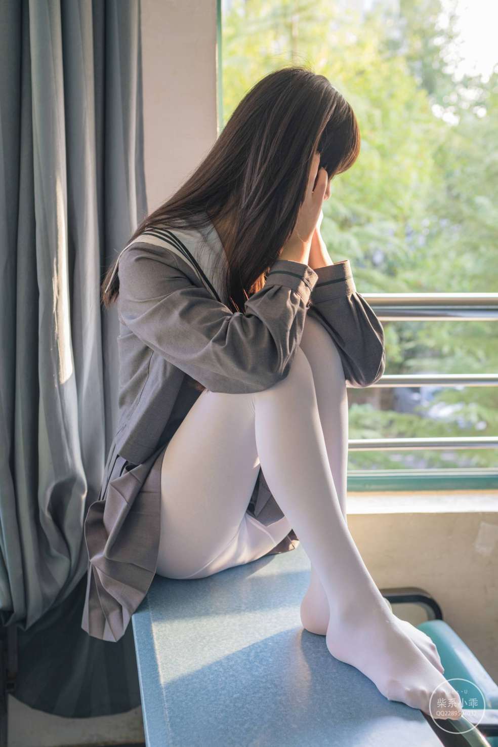 图片[4]-白丝清纯少女真的太可爱了【60P】20001-花间社