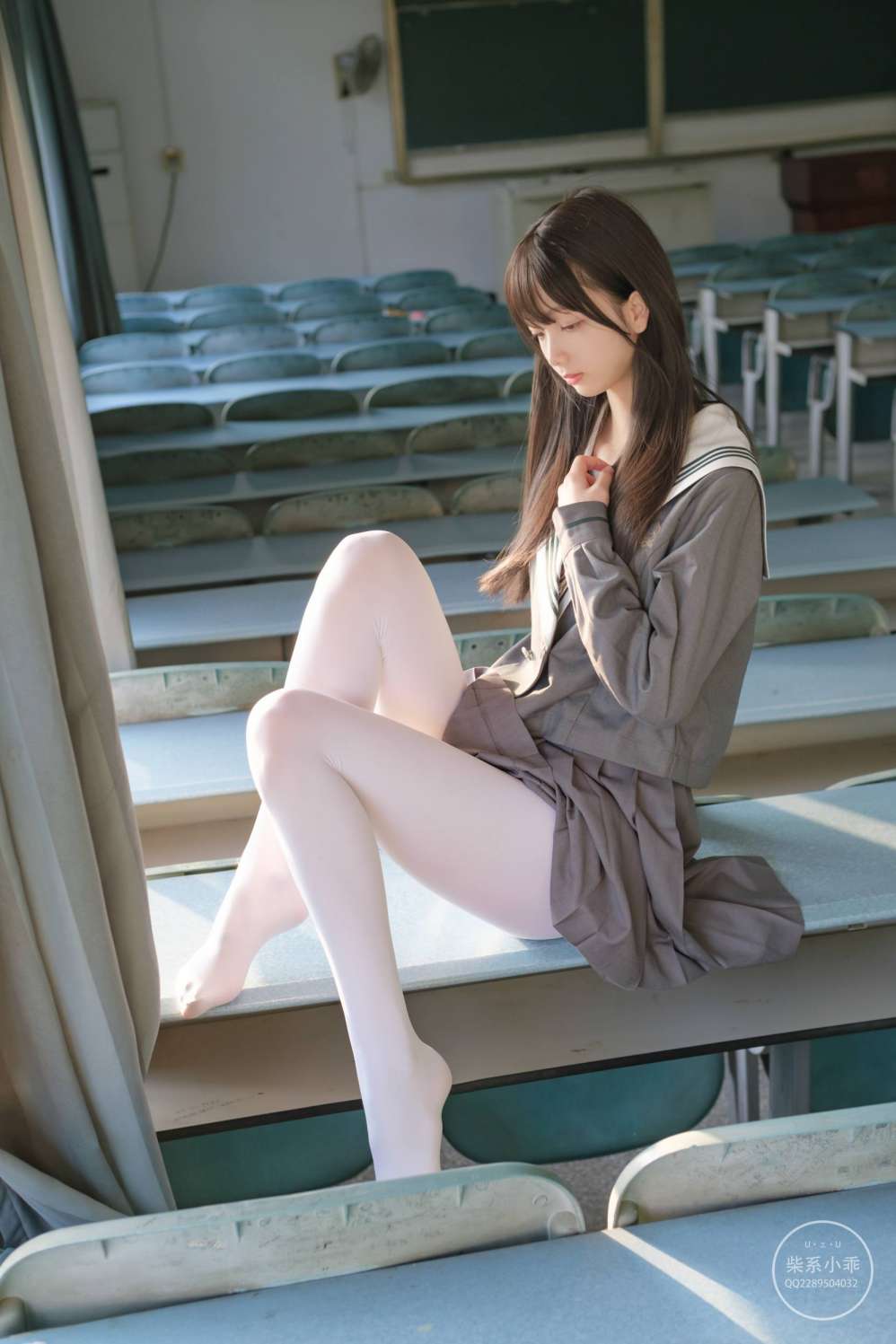 图片[5]-白丝清纯少女真的太可爱了【60P】20001-花间社