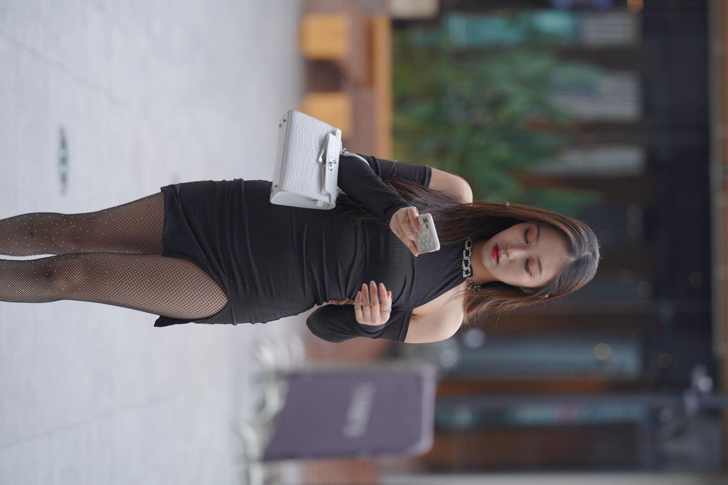 图片[3]-非常妩媚的网格丝袜女孩【186P】00037-花间社