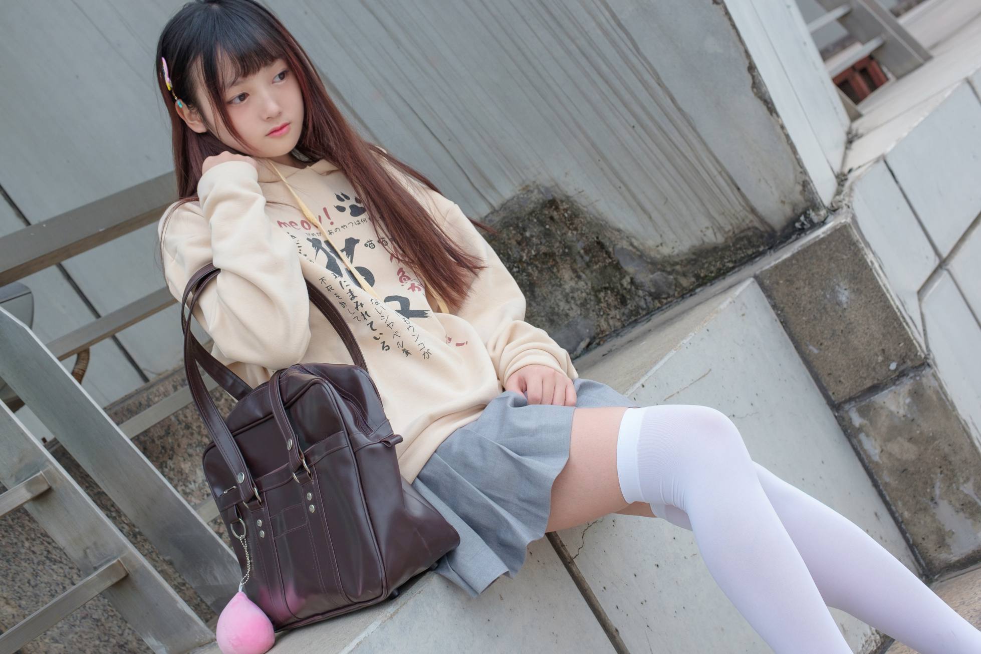 图片[3]-甜美的白丝女孩【131P】20007-花间社