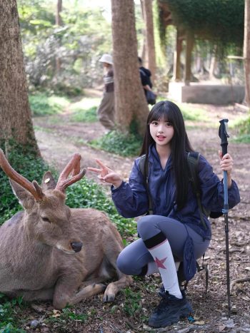 图片[5]-爱爬山的瑜伽裤MM，太甜美了！~-花间社