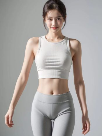 图片[4]-AI瑜伽裤清纯妹子系列图-花间社