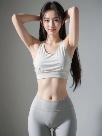 图片[3]-AI瑜伽裤清纯妹子系列图-花间社