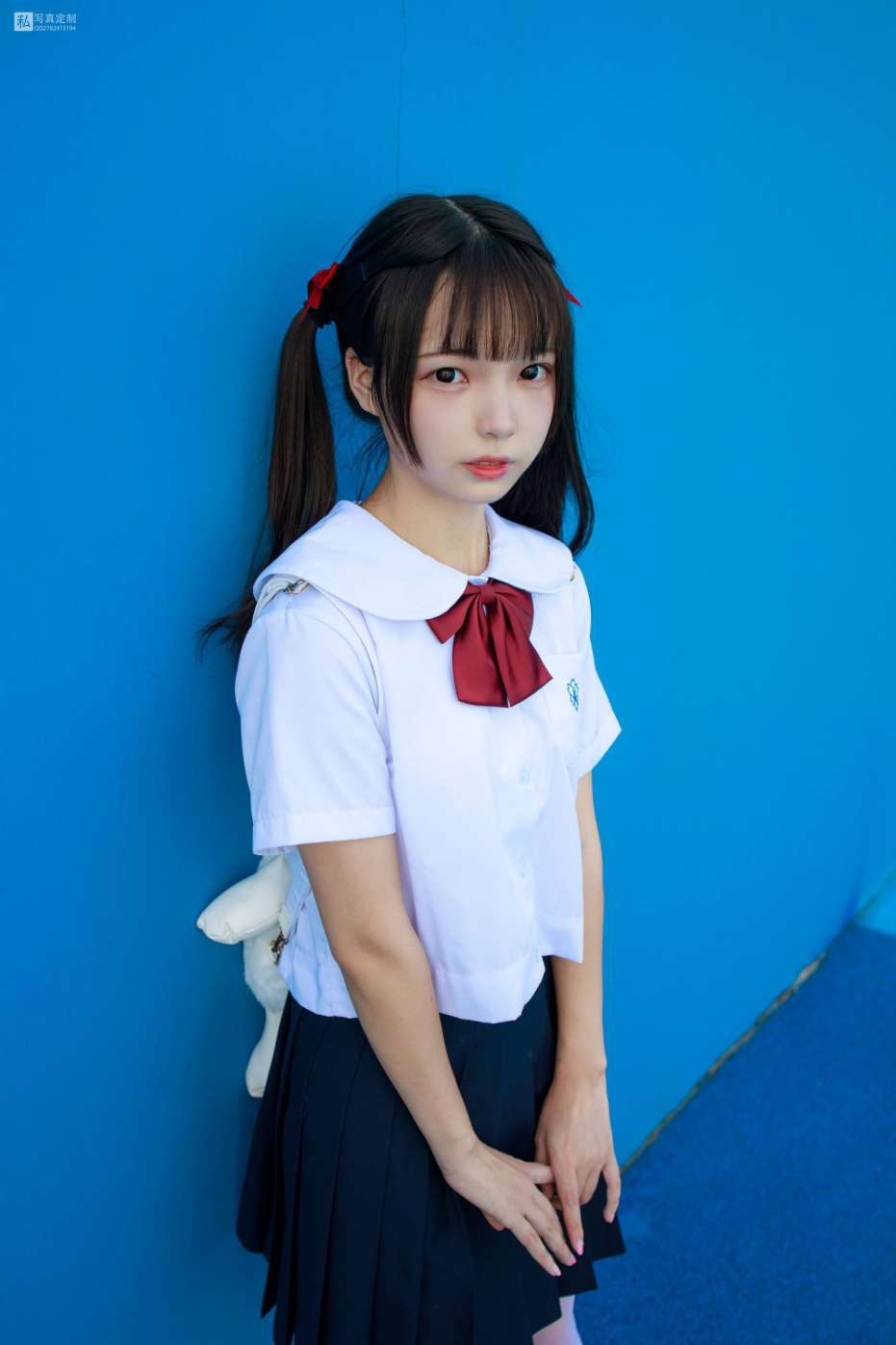 图片[2]-眼神好清澈的双马尾白丝女孩【75P】20019-花间社