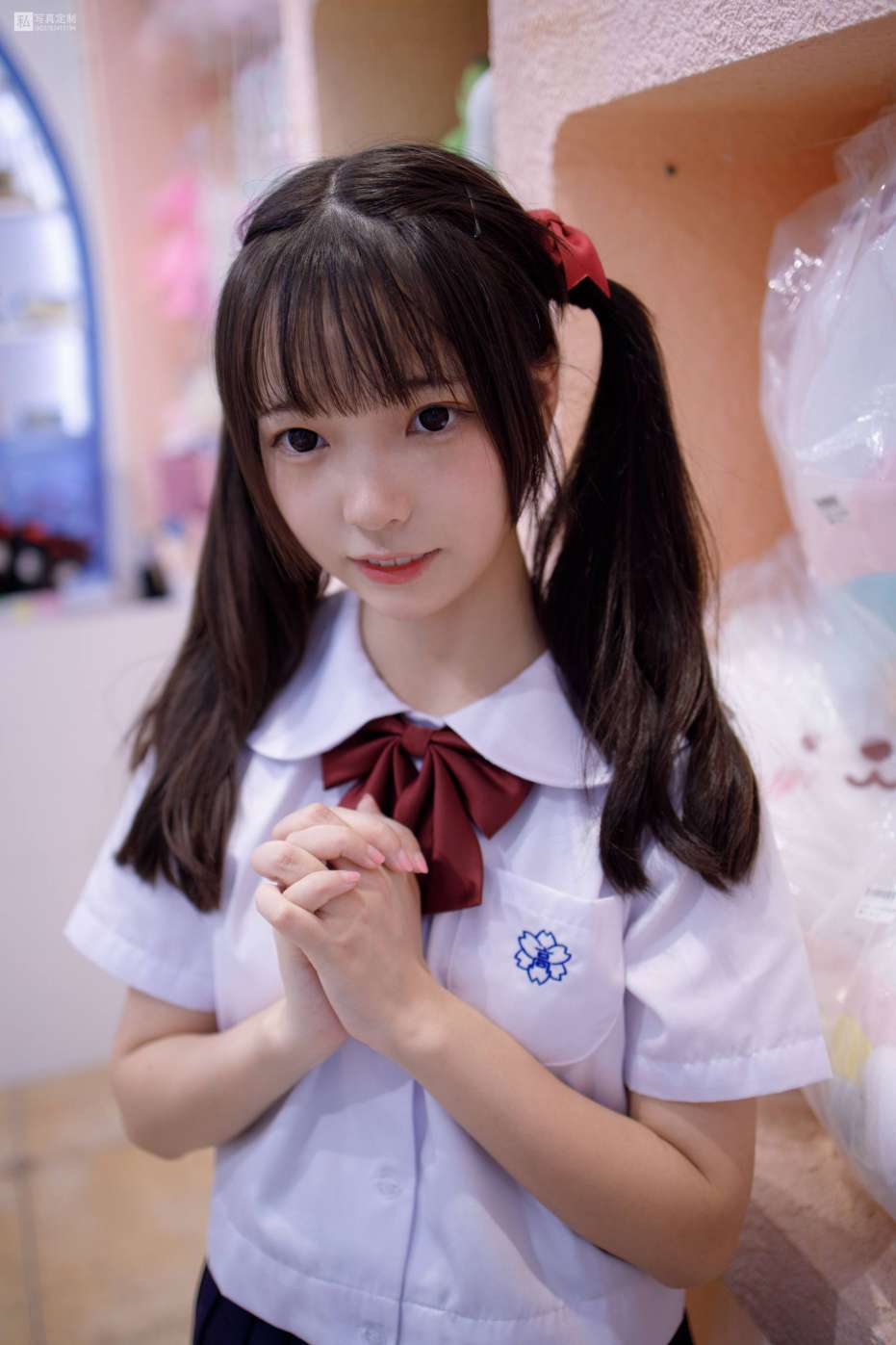 图片[4]-眼神好清澈的双马尾白丝女孩【75P】20019-花间社