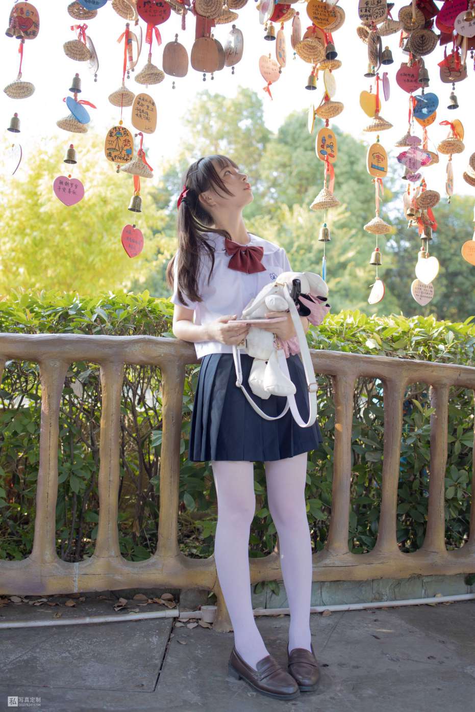 图片[5]-眼神好清澈的双马尾白丝女孩【75P】20019-花间社