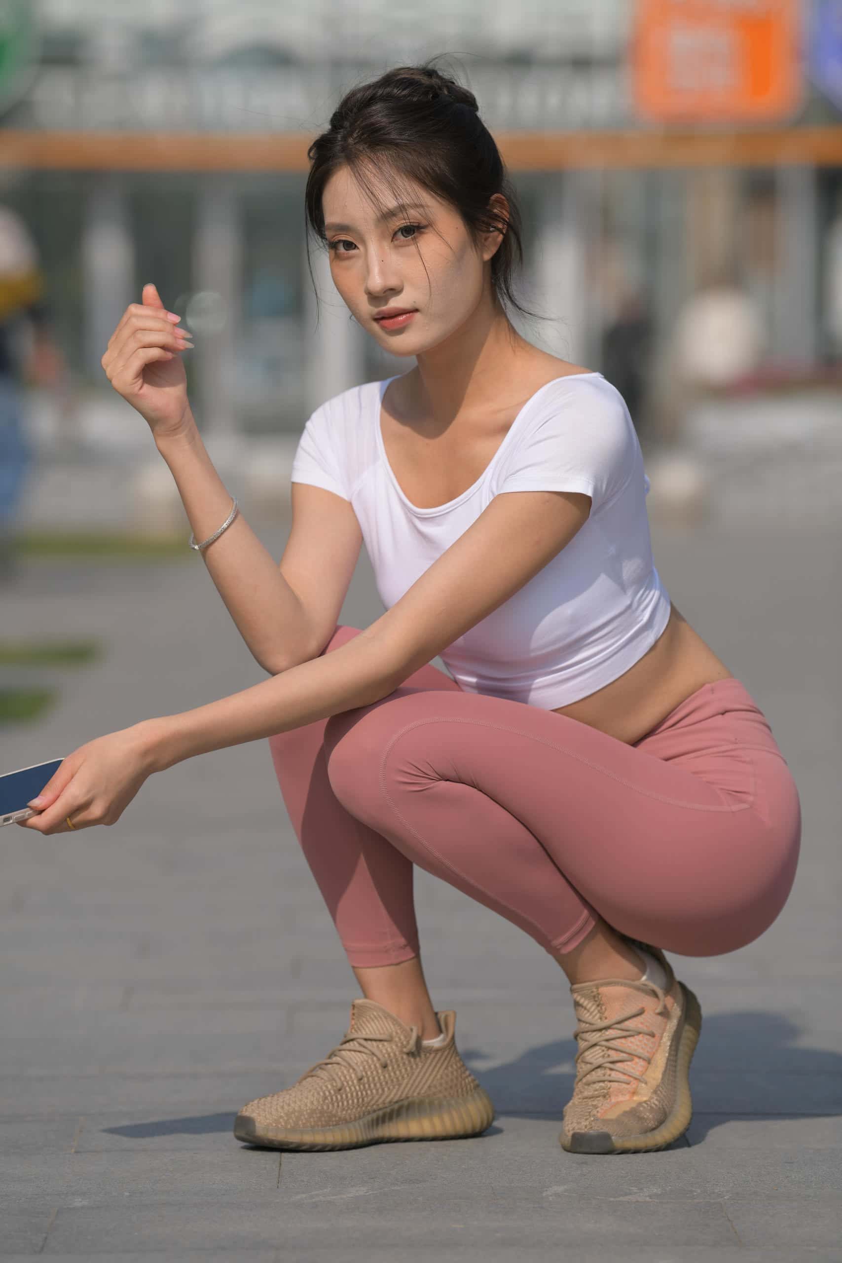 图片[4]-粉红色瑜伽裤女孩 -J4915【 583P】-花间社