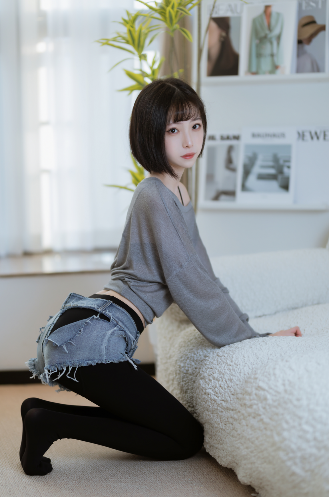 图片[4]-半透毛衣展现完美身材 -P2003 【40P】-花间社