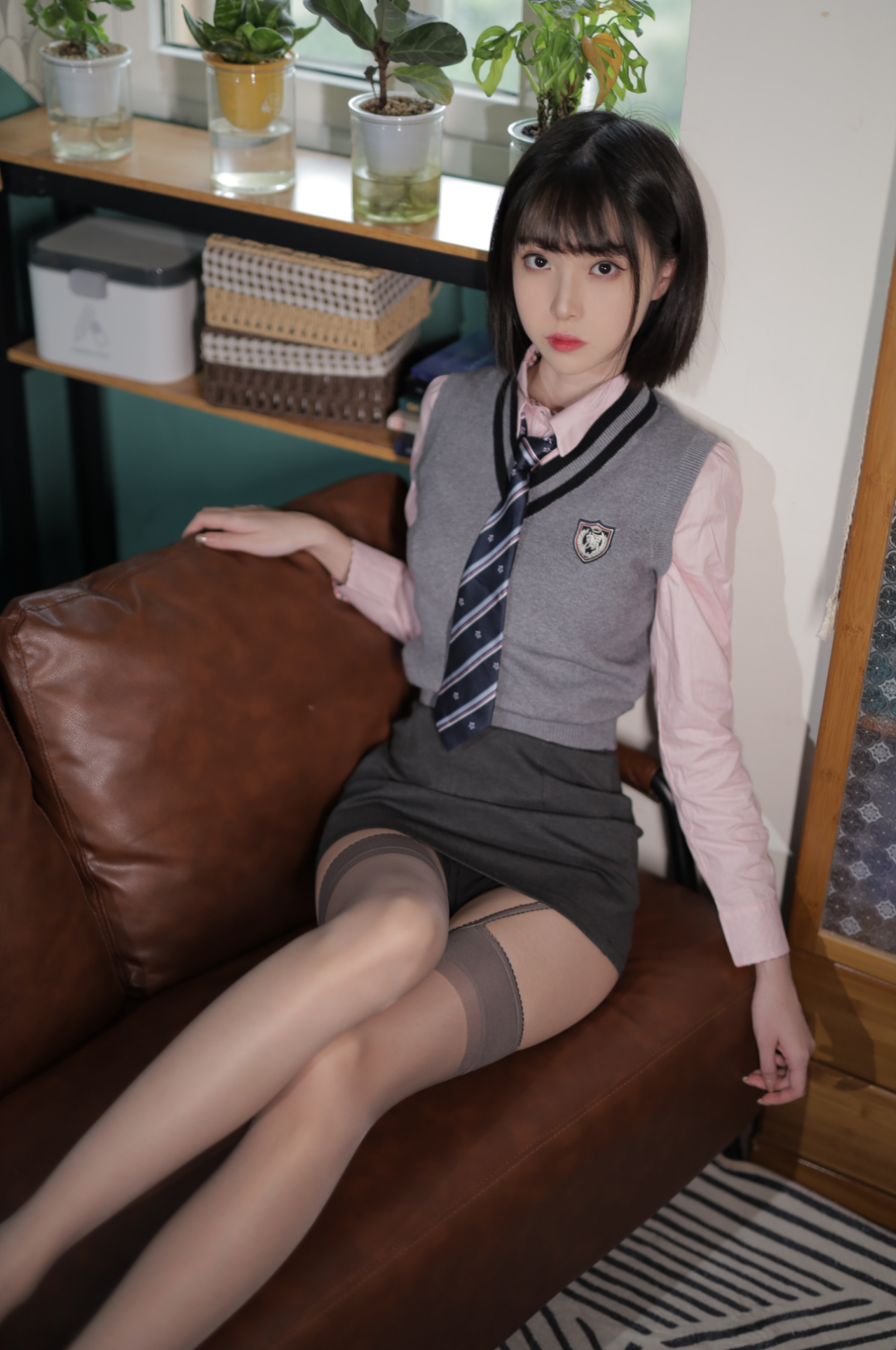 图片[2]-韩系制服漂亮小姐姐 -P2006 【40P】-花间社