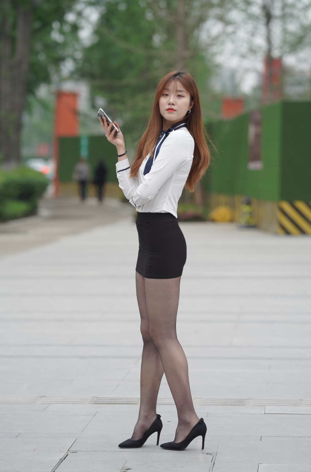 图片[4]-性感黑丝短裙长腿小姐姐 -10003【300P】-花间社