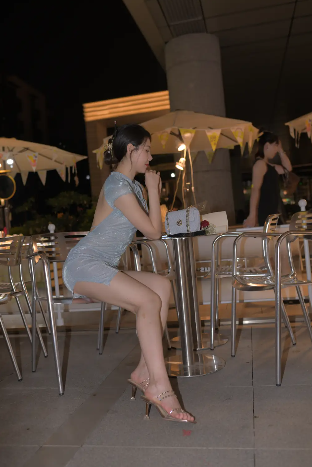 图片[3]-夜拍短裙美腿 -14002【466P】-花间社