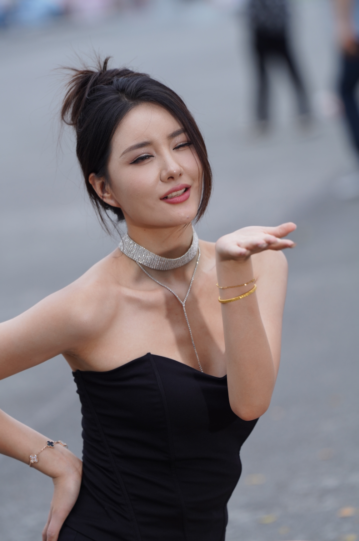 图片[1]-黑色裙装女神 – J9514【118P-1.67GB]】-花间社