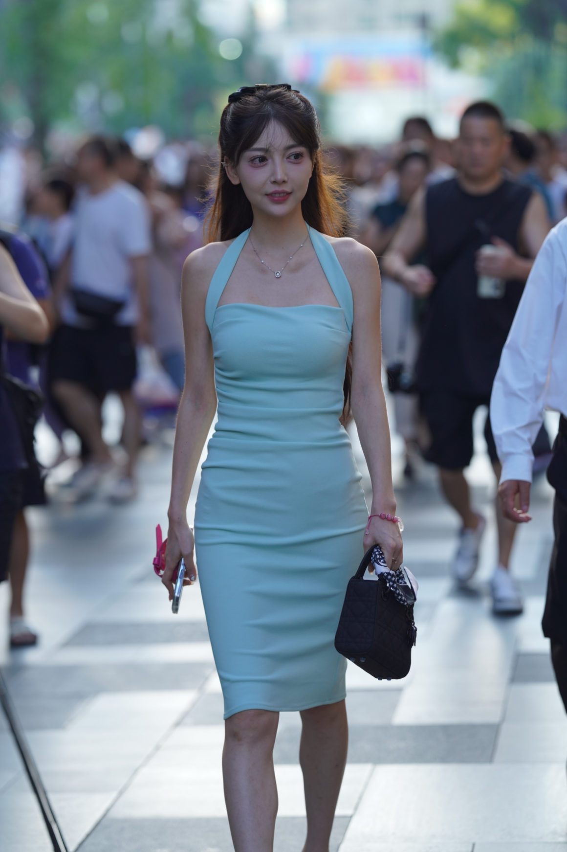 图片[1]-甜美吊带长裙 – J9693【176P-2.27GB】-花间社