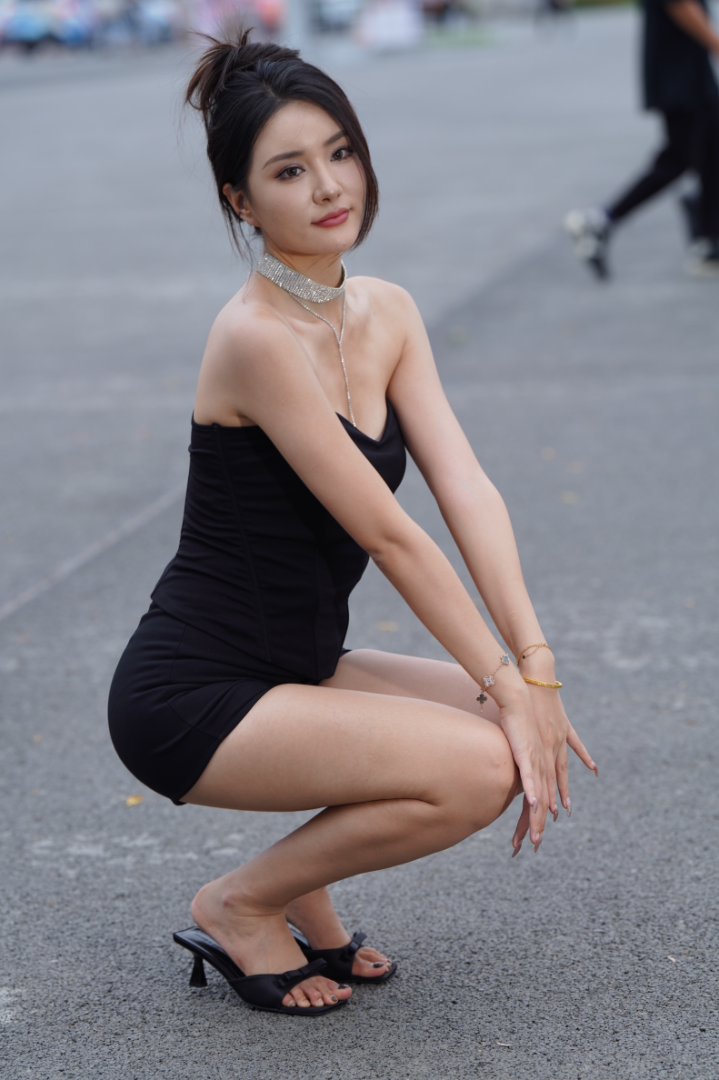 图片[2]-黑色裙装女神 – J9514【118P-1.67GB]】-花间社