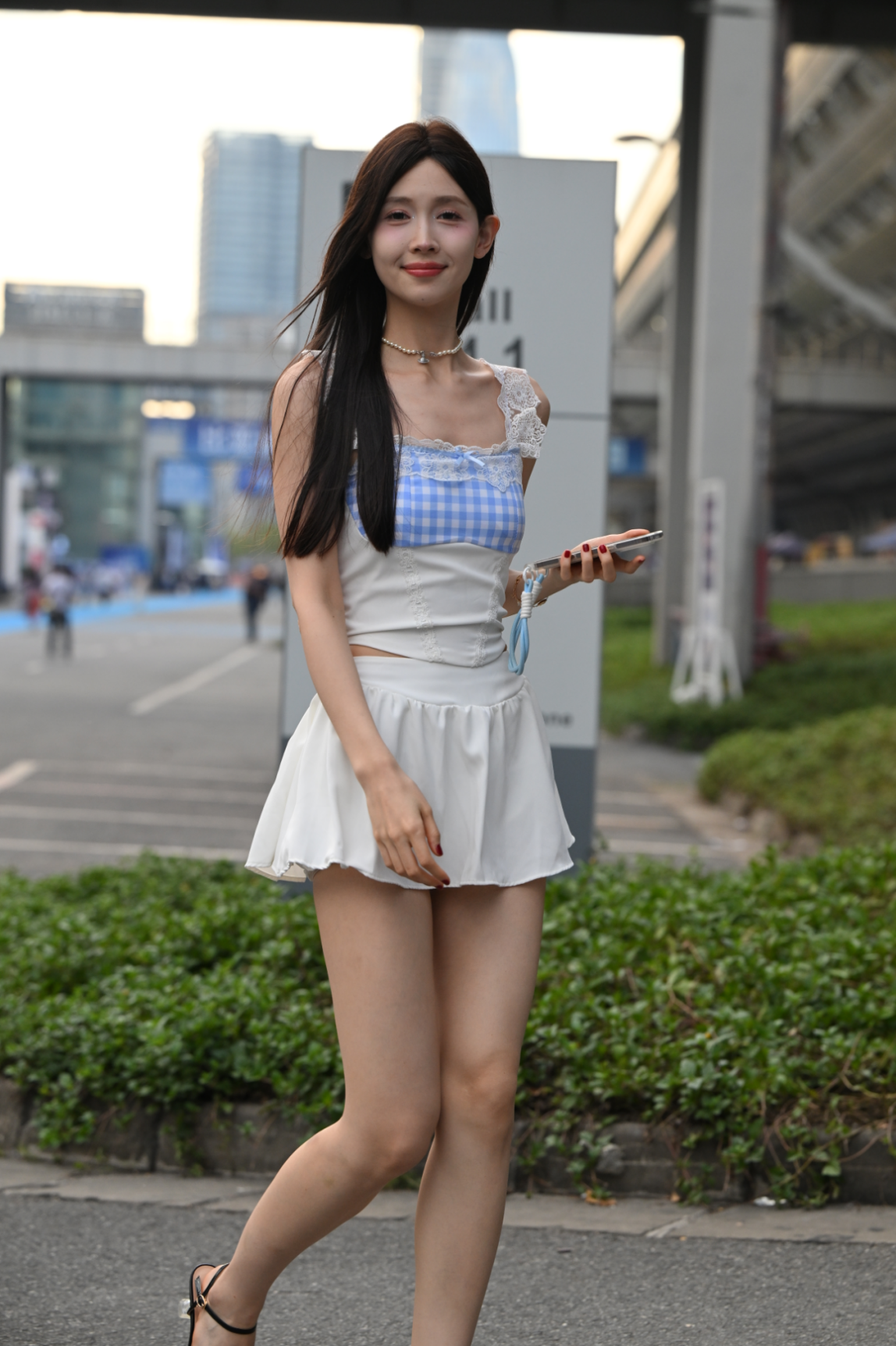 图片[1]-白色百褶裙 – J8546【106P-2.08GB】-花间社