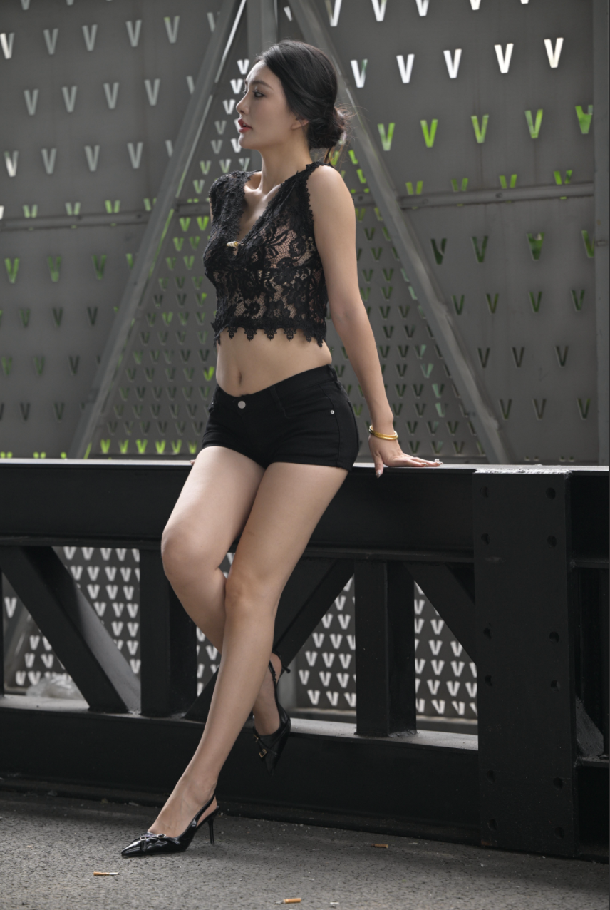 图片[3]-黑色短裤超美腿 – J9874【284P-6.50GB】-花间社