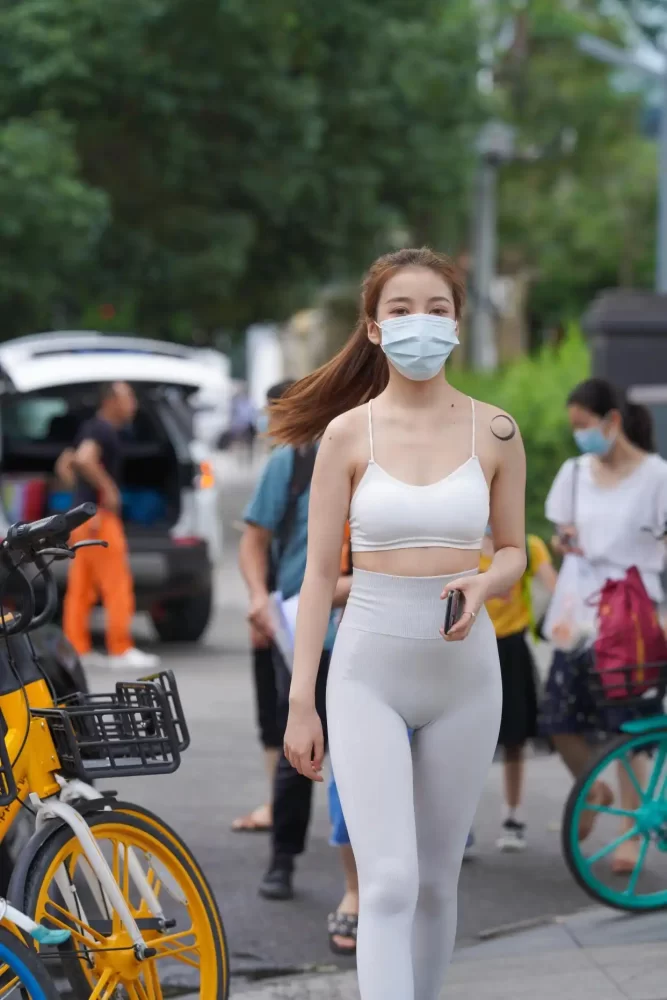 灰色瑜伽裤女孩 J1323 723P4V-17.9GB-花间社