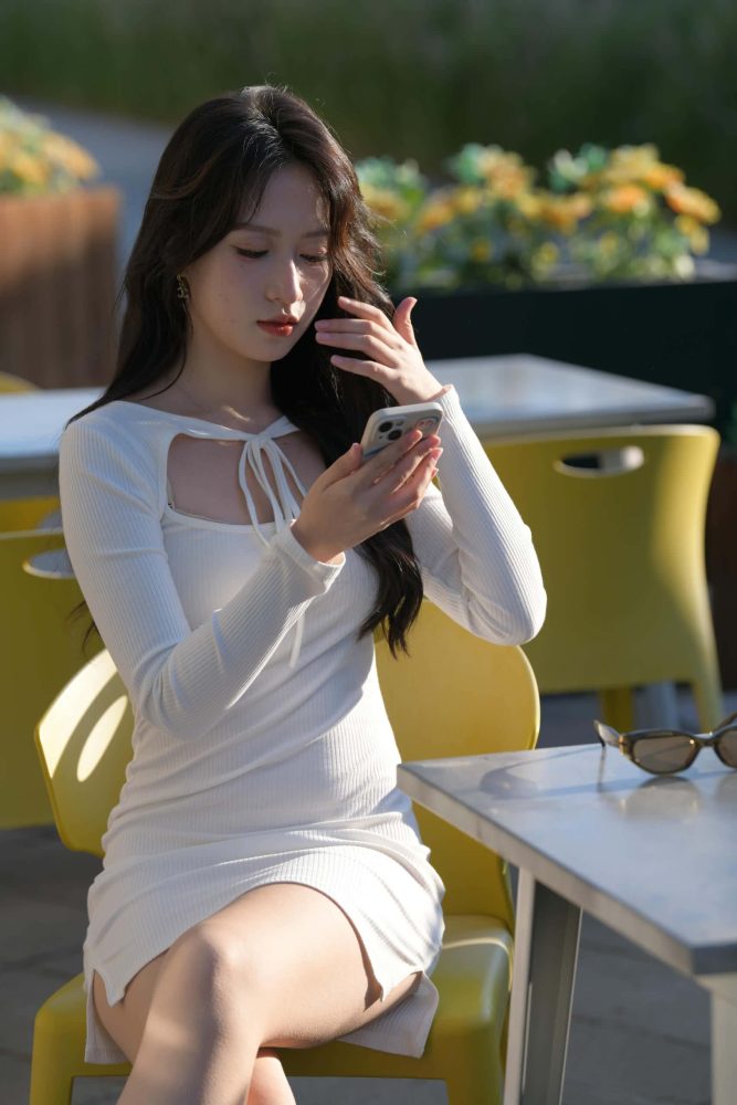 好仙的白裙姑娘 -J8290【637P】-花间社