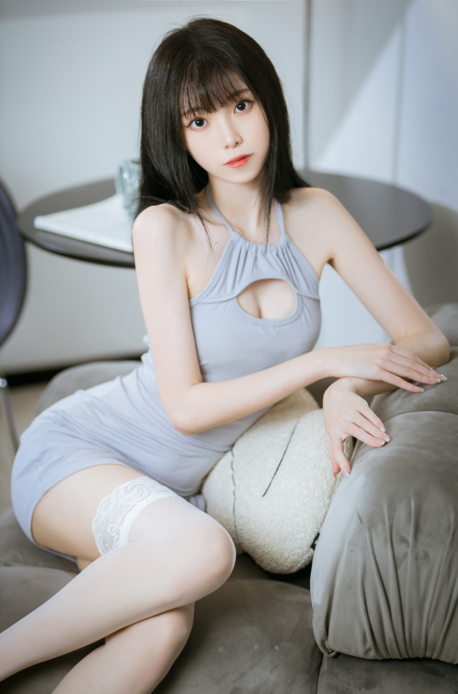 白丝蓝裙的姑娘-P2002 【34P】-花间社