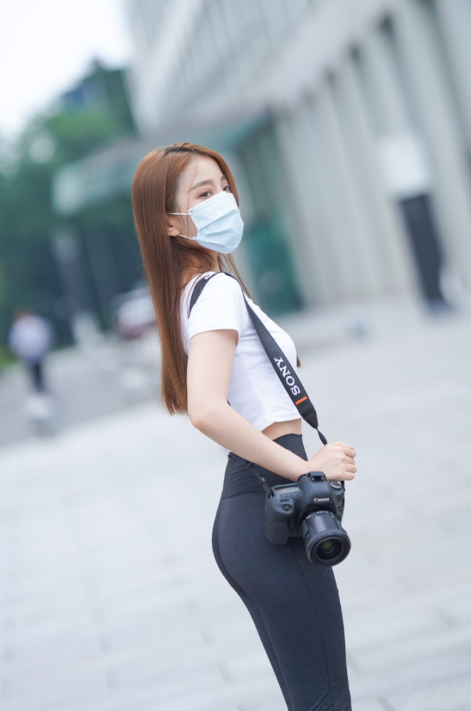 玩单反机的瑜伽裤女孩 - J1270 498P5V【503P】-花间社