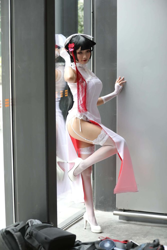 极品高开衩旗袍白色丝袜美腿美眉 -P3046 【62P】-花间社