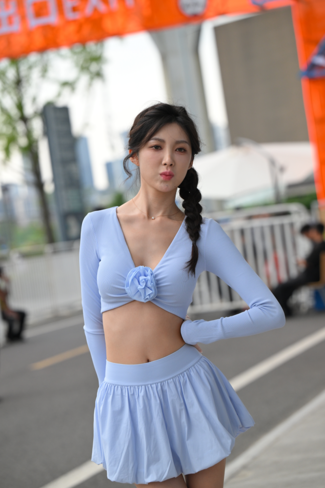 甜美蓝色套装裙 - J9535【124P-2.15GB】-花间社